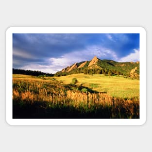 Summer At The Flatirons Sticker